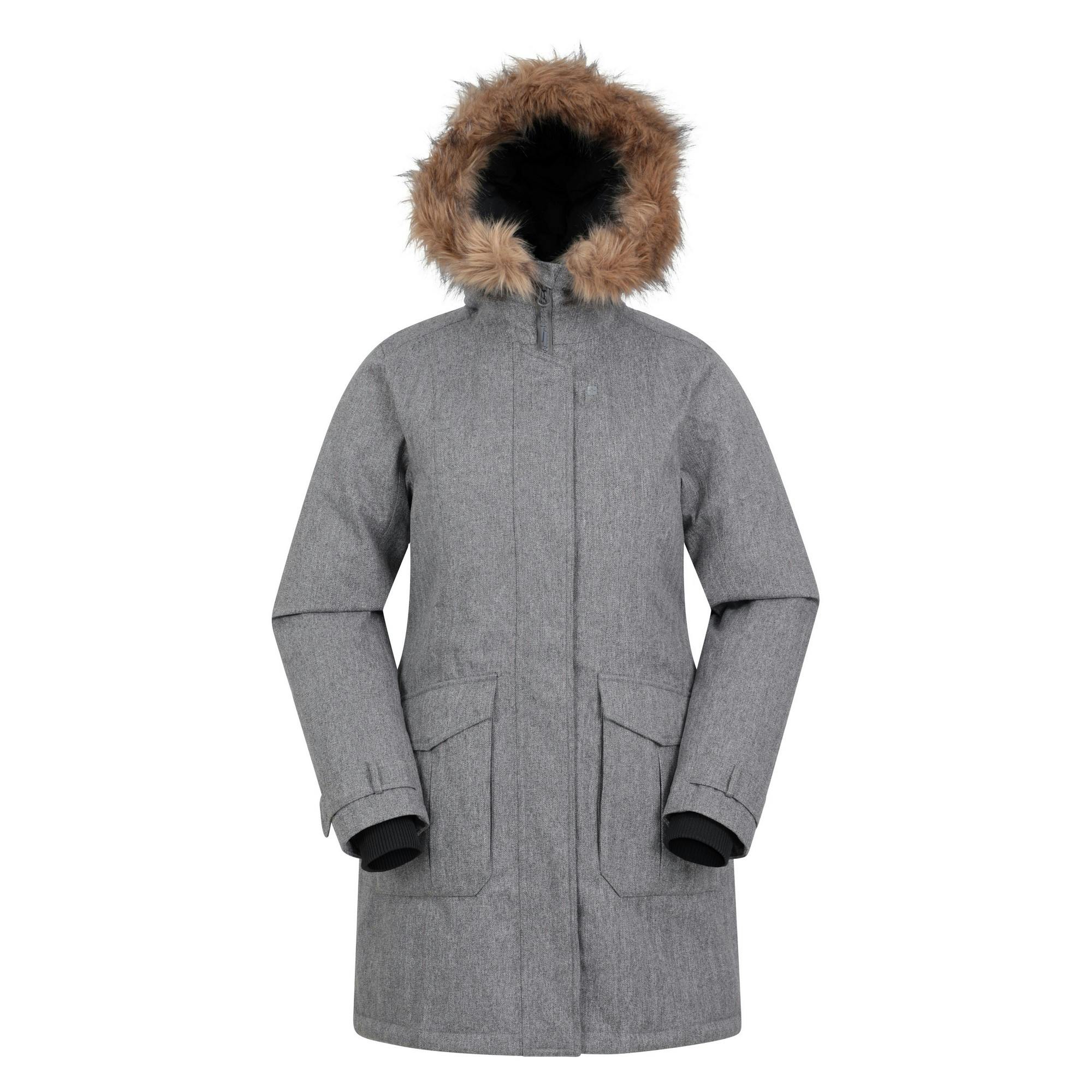 Mountain Warehouse Women's Grey Aurora Down Jacket - 6 Uk - 100% Nylon