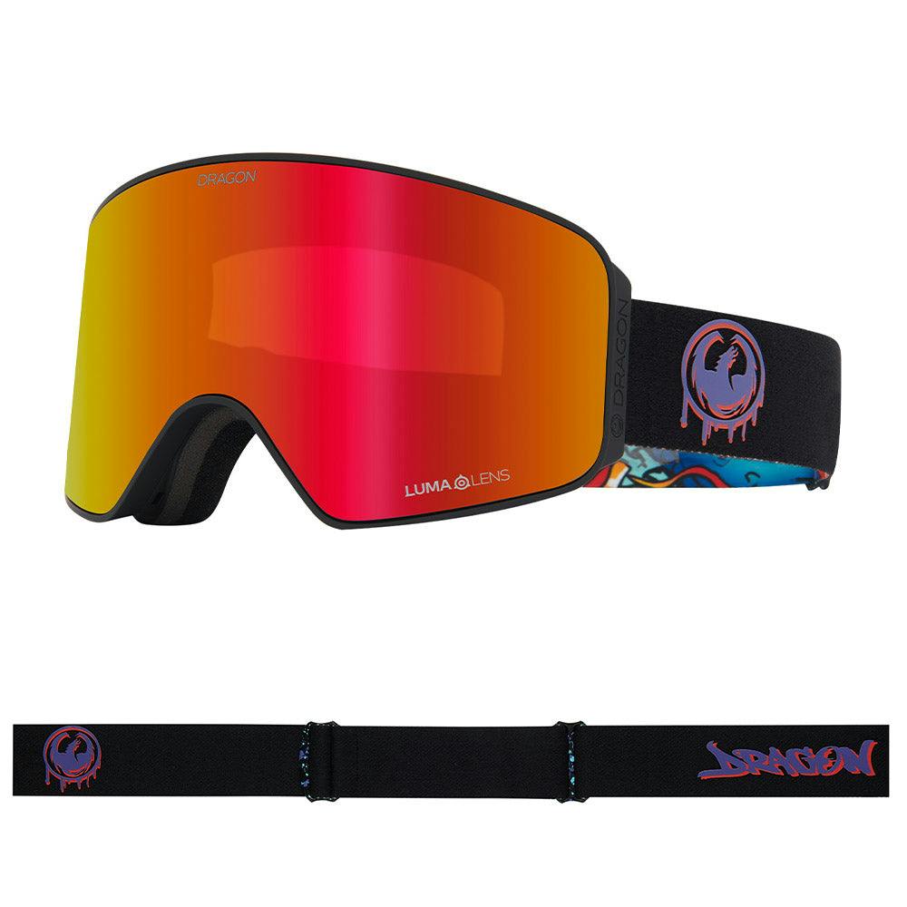 Dragon Red/Amber Nfx Mag Otg - Rattled With Lumalens Ionized & Lumalens Lens - Medium Fit