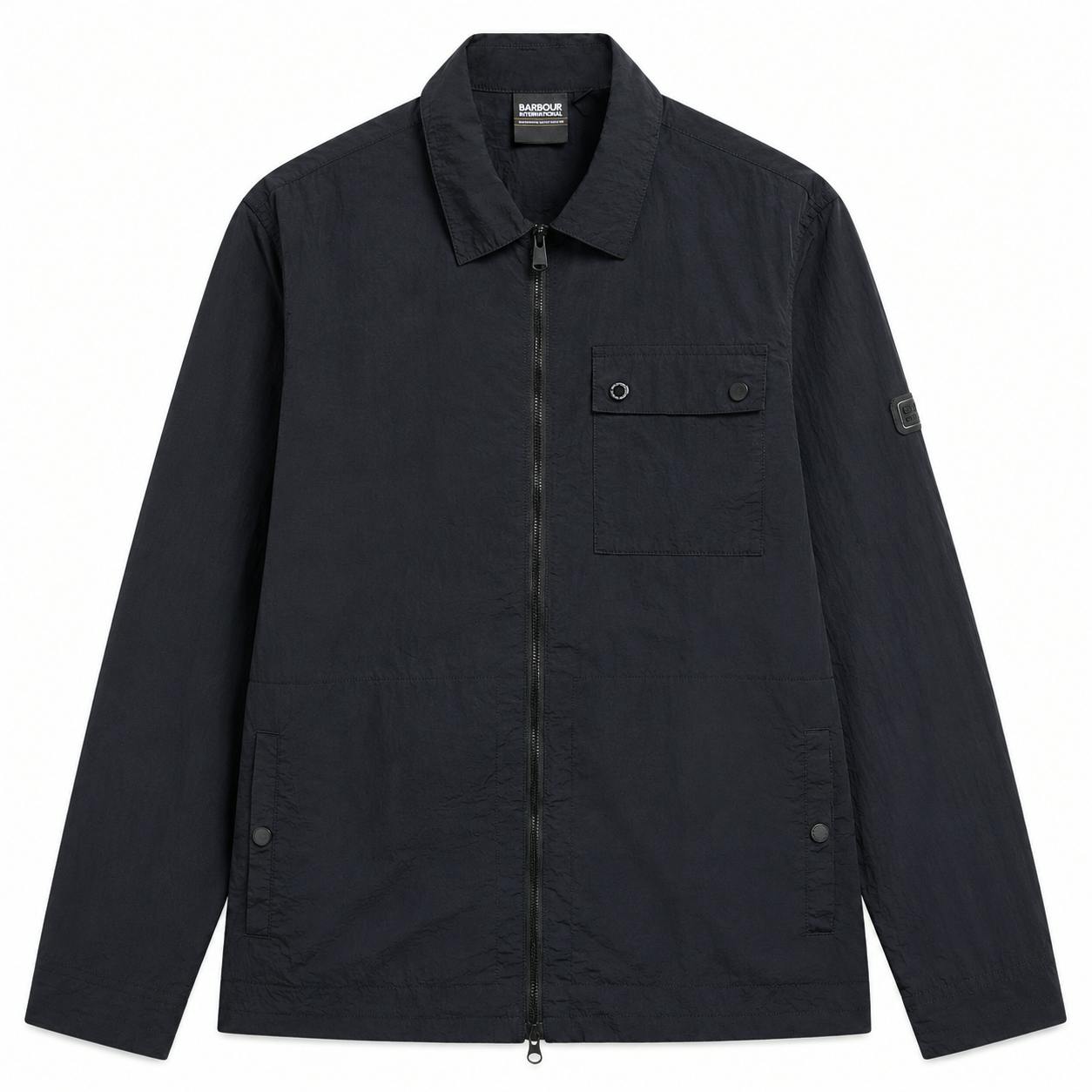 International Men's Inline Cotton Long Sleeve Overshirt, Football by Barbour in Size XL, Sports Direct - Image 3