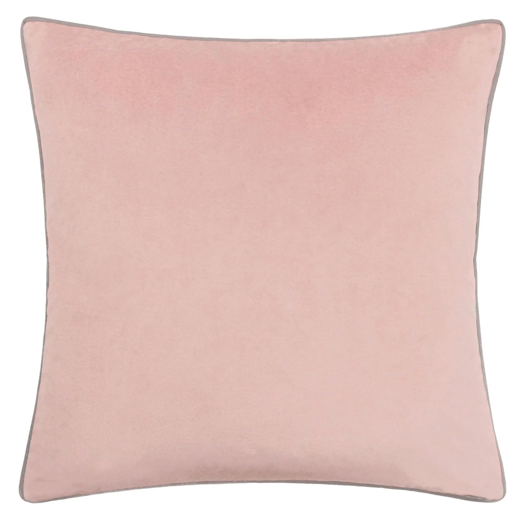 Furn Grey Meridian Velvet Cushion Cover - Blush/ - 45Cm X 45Cm - Blush/ - 100% Polyester