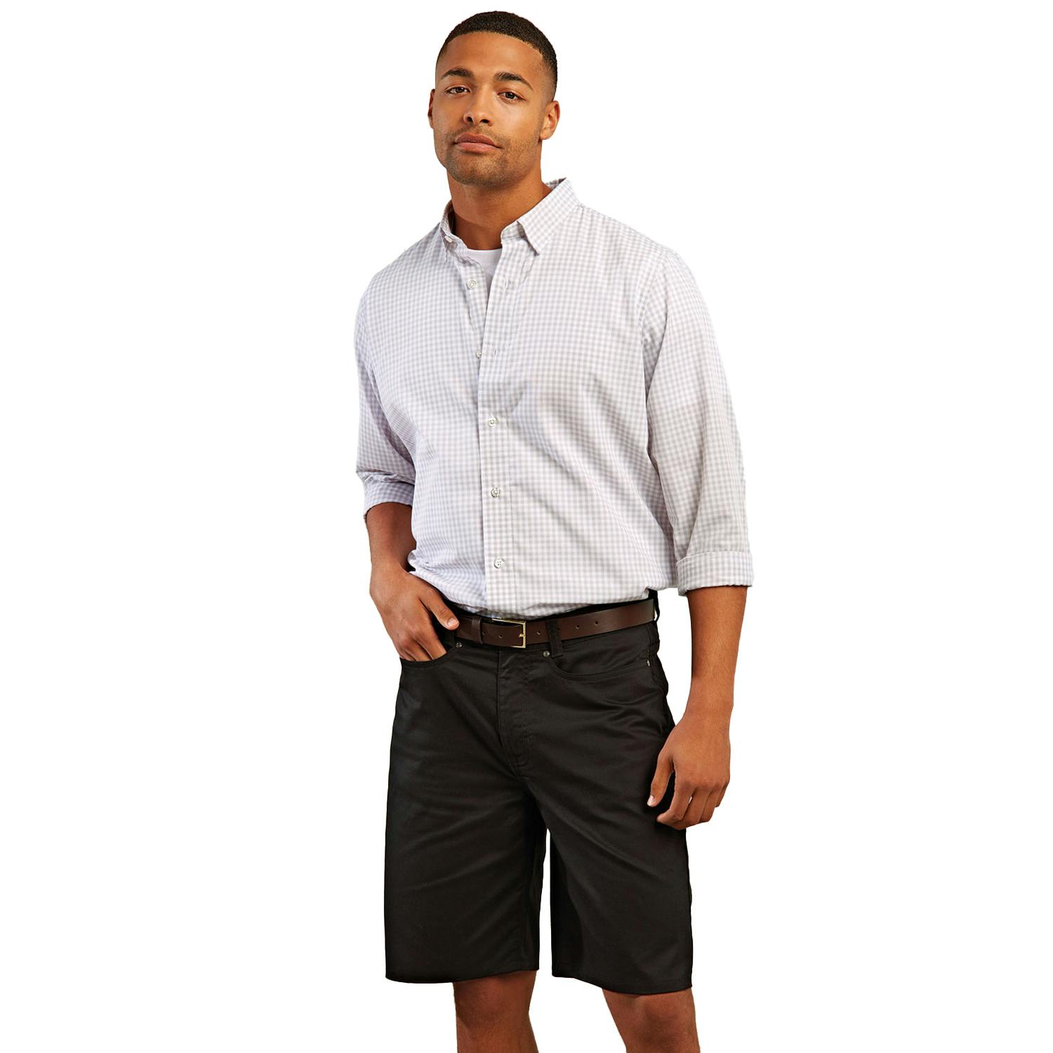 Premier Mens Performance Chino Shorts (Black) - Size Medium - Image 3