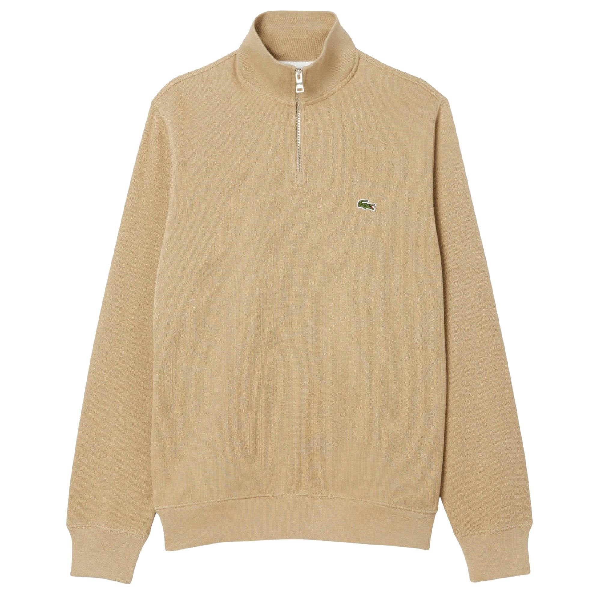 Lacoste Green Sh1927 Quarter Zip Sweatshirt - Viennese - Small