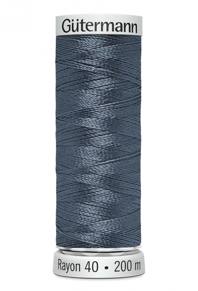 Gutermann No 40 Sulky Rayon Embroidery Thread 200M Rayon Thread Suitable For Embroidery - 1172 - 200 Metres