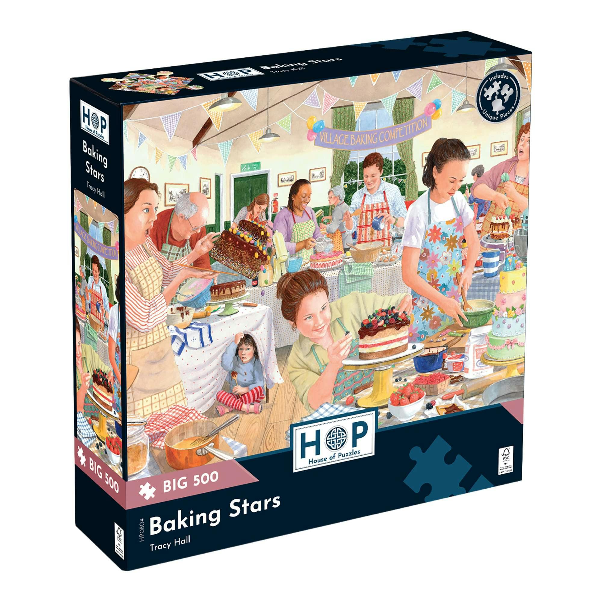 The House Of Puzzles Baking Stars Big 500 Piece Jigsaw Puzzle