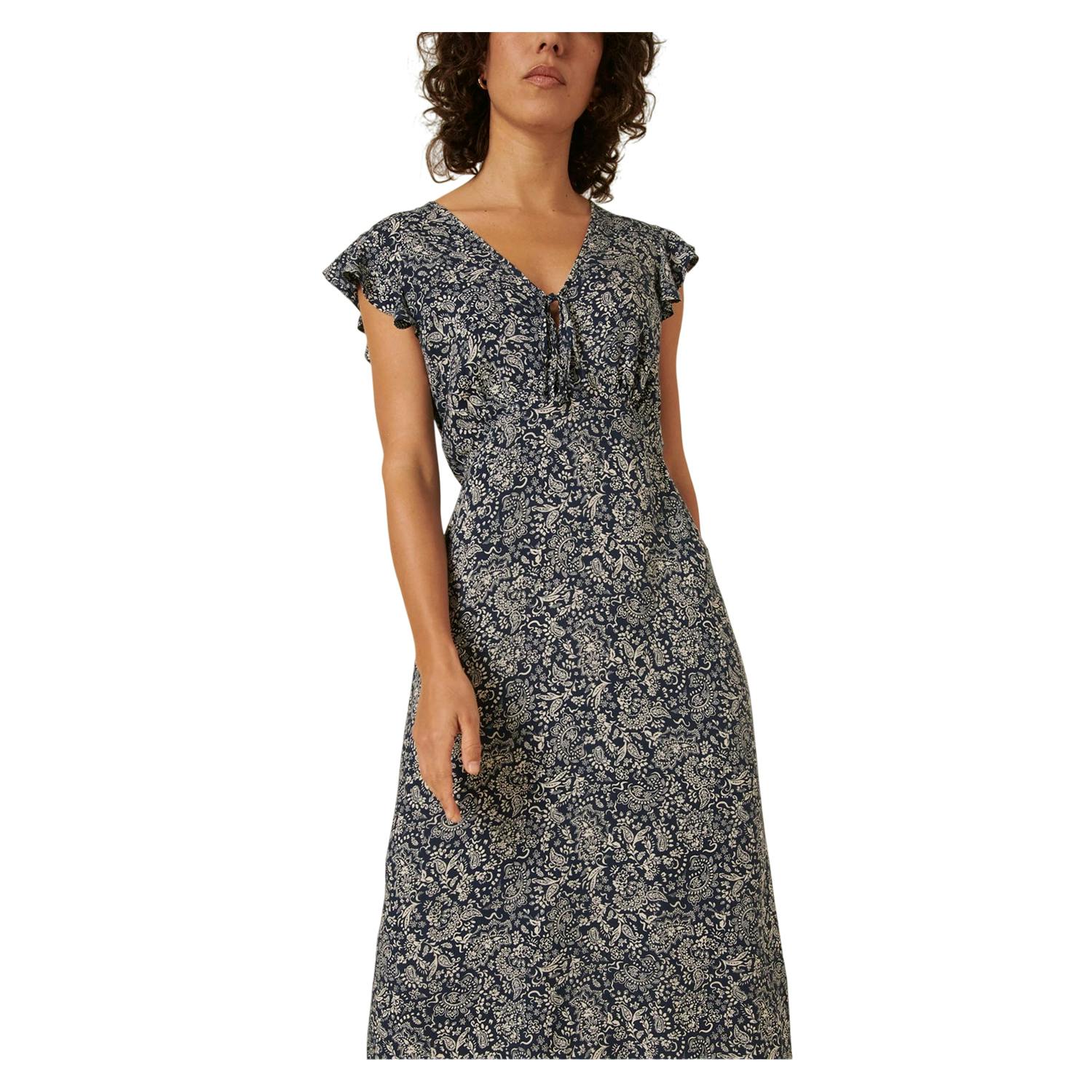Nobody's Child Women's Blue Nobody´S Child Sleeveless Midi Dress - 8-10 Uk - 100% Mixed