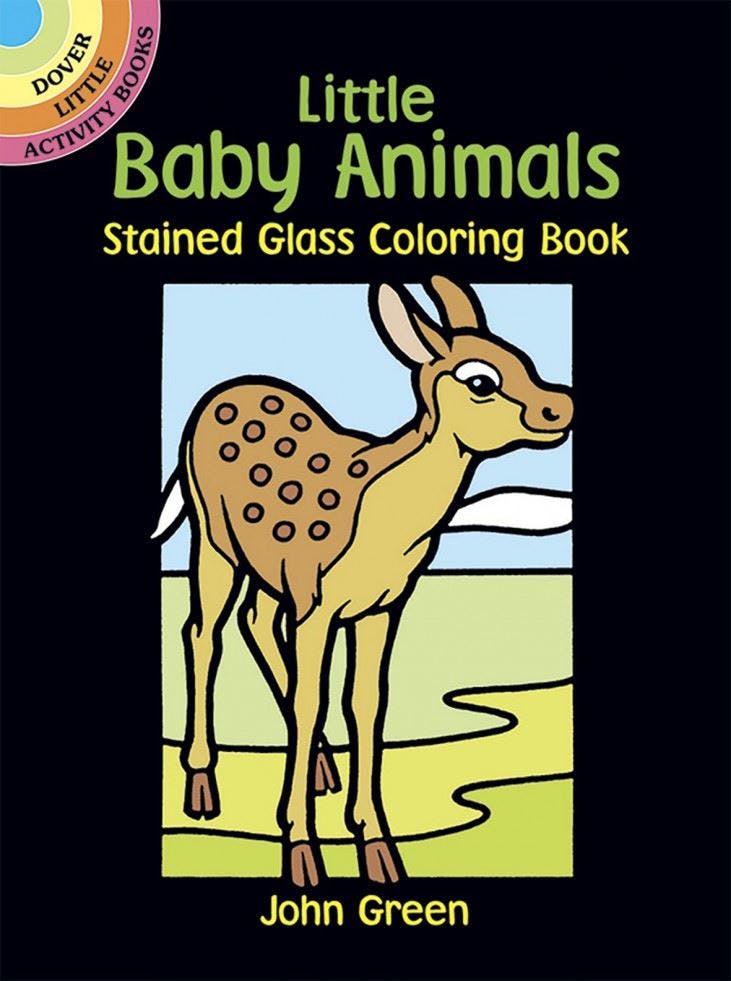 Dover Children's Little Baby Animals Stained Glass Colouring Book: Dover Little Activity Books - Image 6