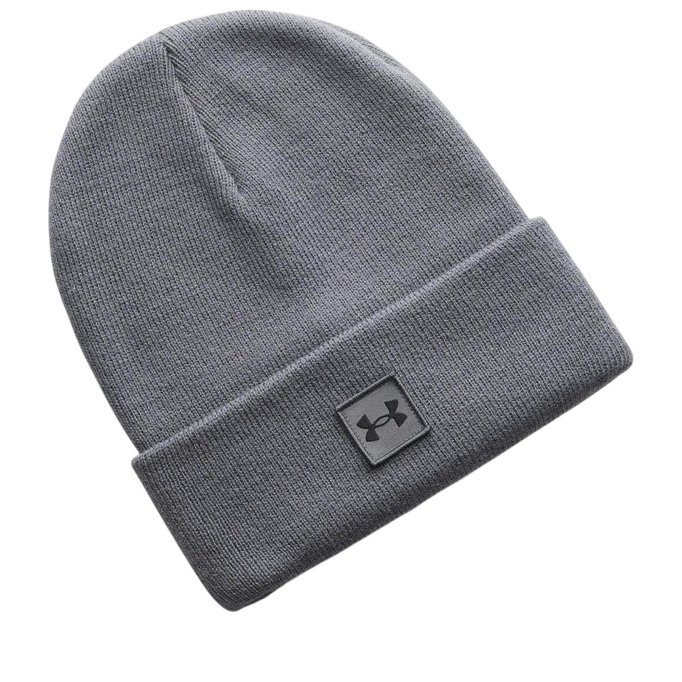 Under Armour Men's Halftime Logo Beanie - Castle Rock - One Size - Castle Rock - 100% Mixed
