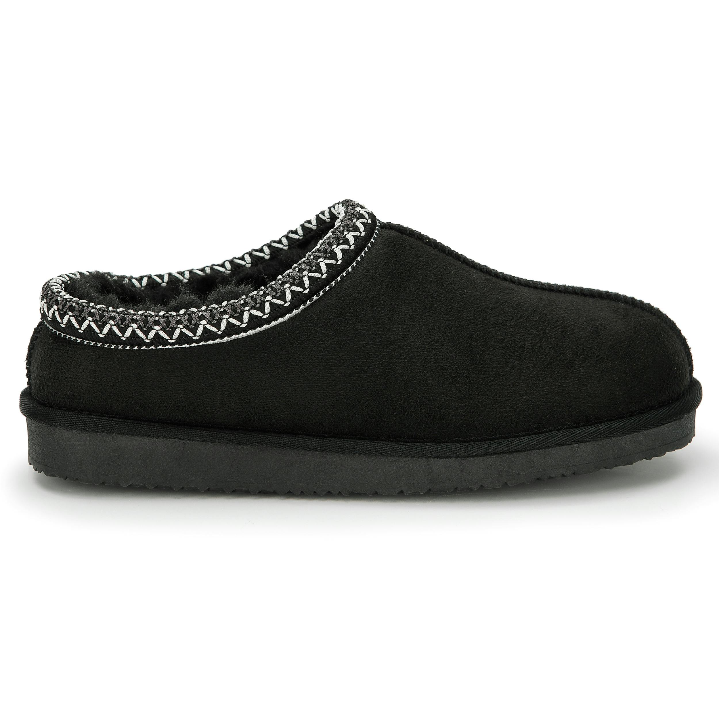 Viva Women's Black Flexible Anti-Slip Sole Memory Foam Slip-On Slippers - 5