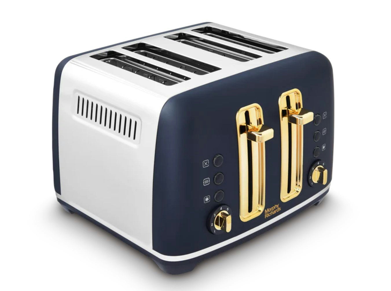 Morphy Richards Gold Accents 4 Slice Toaster - Navy
