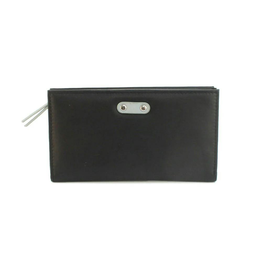 Eastern Counties Leather Women's Black/Grey / Rosemary Contrast Leather Purse - One Size - 100% Leather