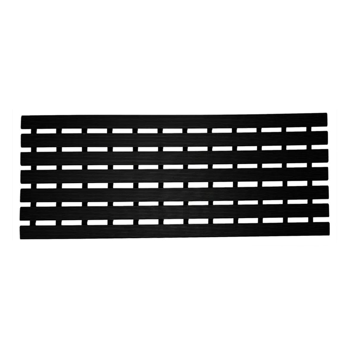 Nicoman Black Non-Slip Pvc Duckboard Shower Mat - 61Cm X 25Cm