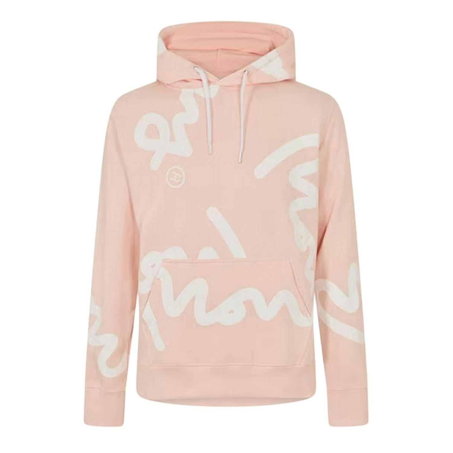 Money Men's Pink Signature Hoodie - S - 100% Cotton