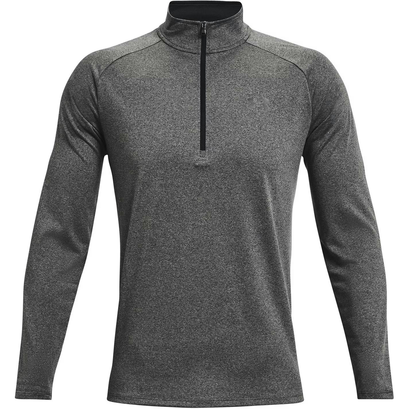 Under Armour Men's Black 2.0 Half Zip Technical Top - Carbon Heather/ - 3XL - Carbon Heather/ - 100% Polyester