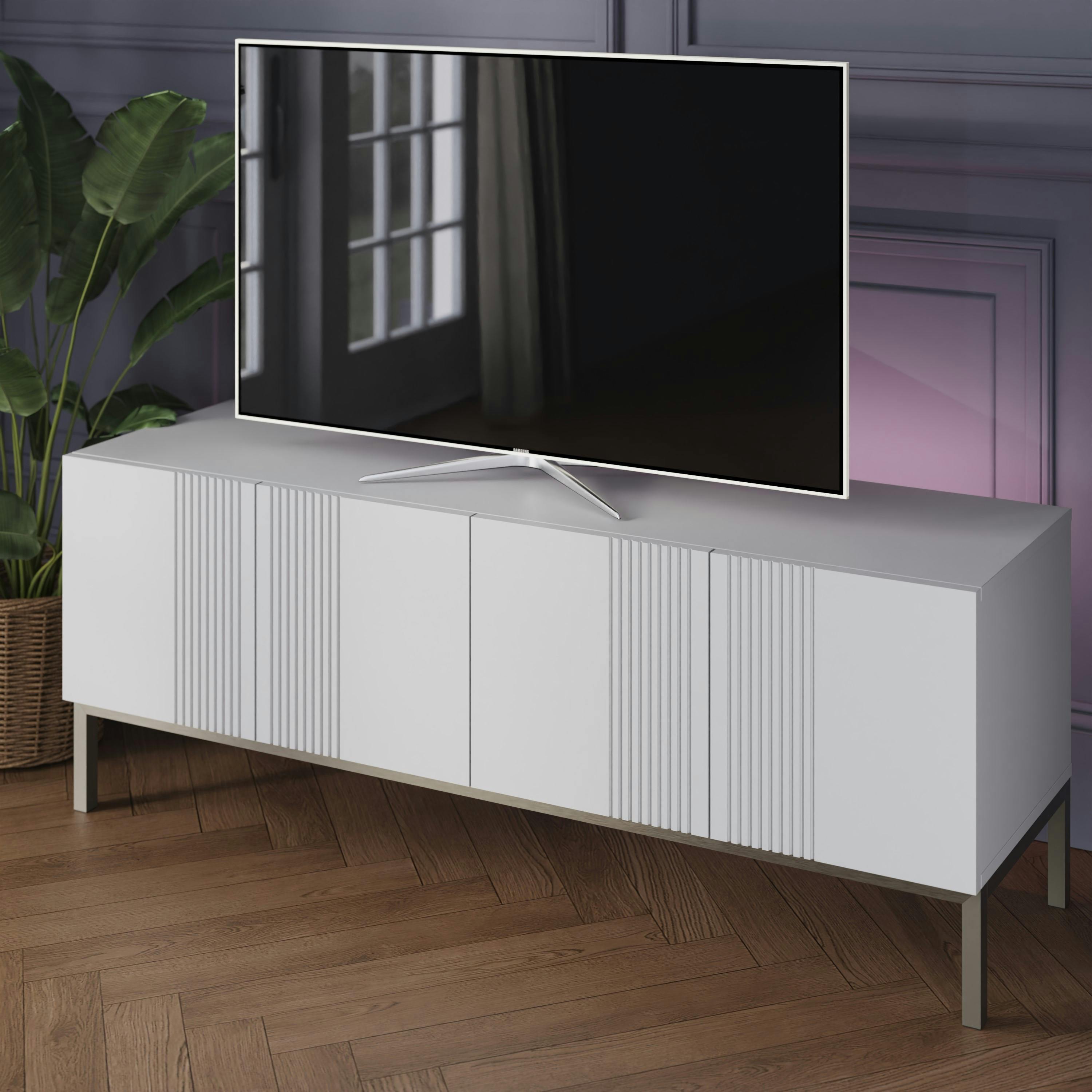Rackhams White Frank Olsen Iona 1500 Tv Cabinet