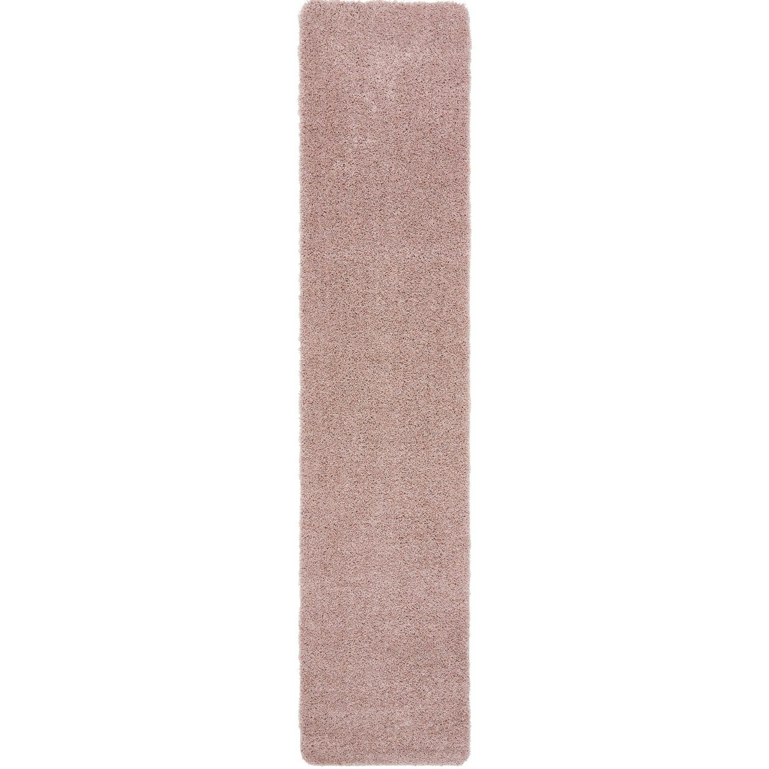 Rackhams Pink Tufted Washable Rug – Nude - 67X200 Cm