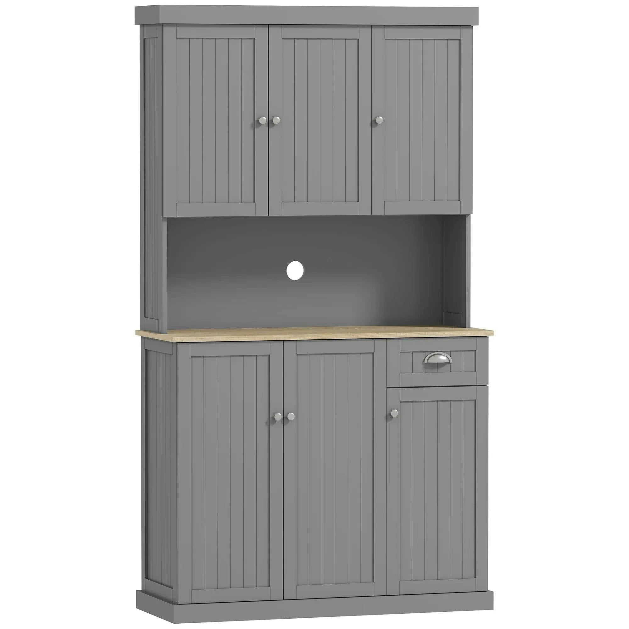 Rackhams Grey Kitchen Cupboard Storage Cabinet With Adjustable Shelves, - Image 6