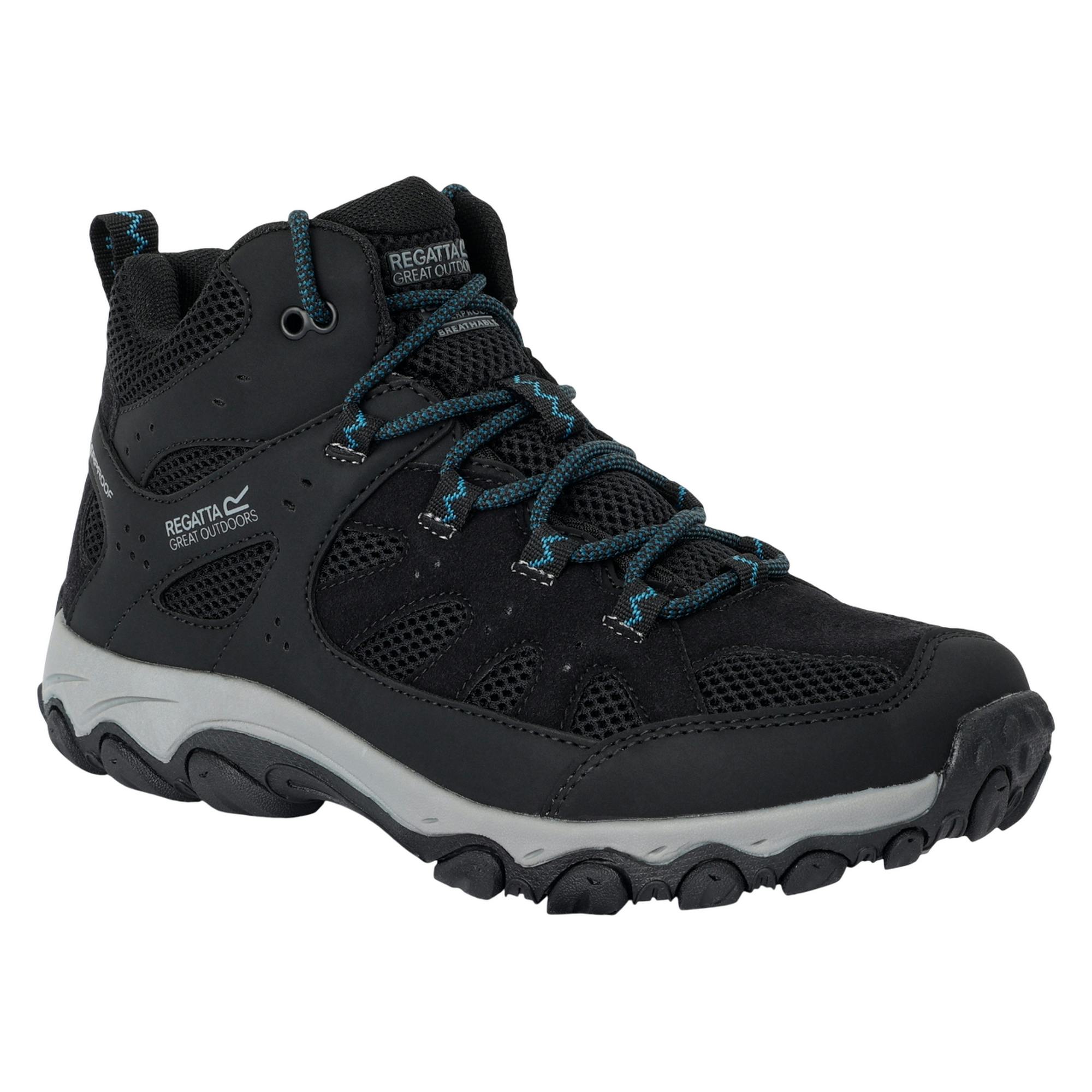 Regatta Women's Black/Blue Edgepoint Iv Mid Cut Walking Boots - /Storm - 6.5 Uk - /Storm - 100% Mixed