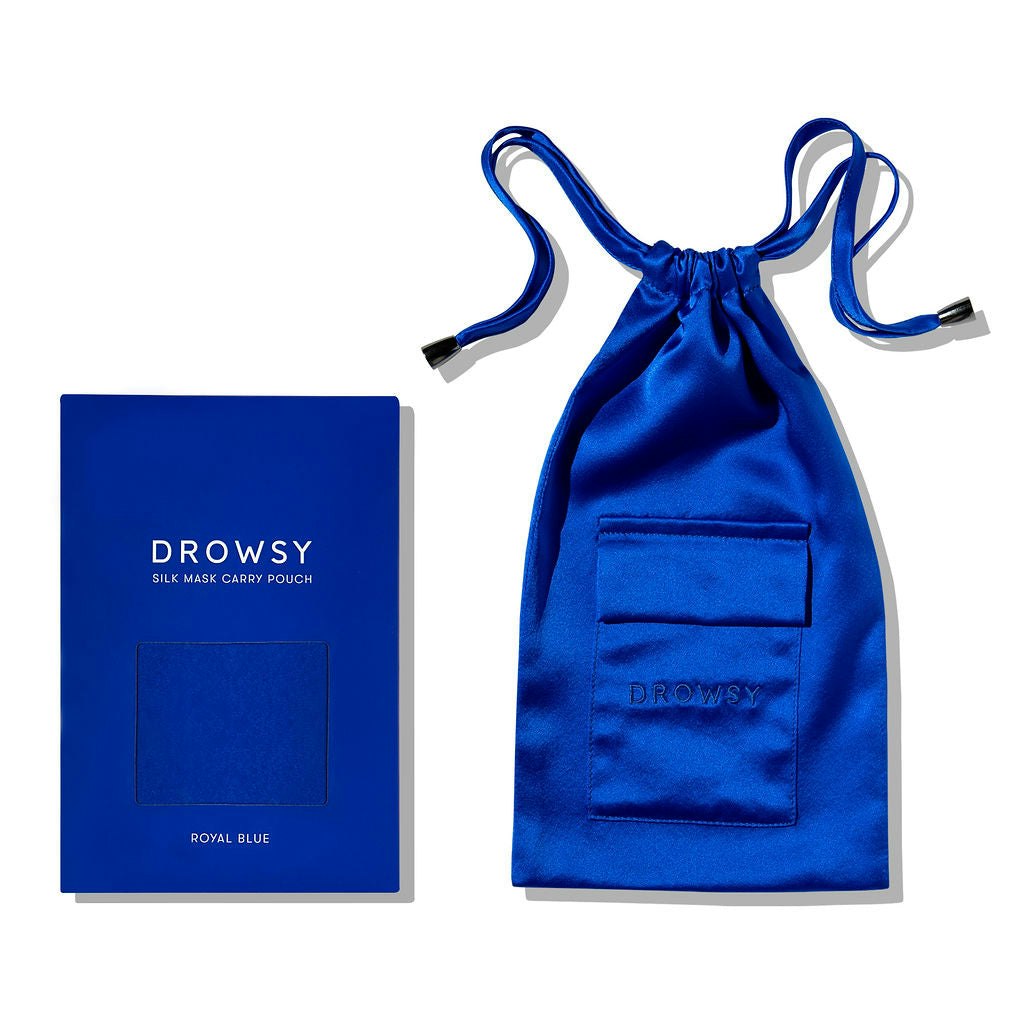Drowsy Sleep Co Blue Royal Silk Carry Pouch