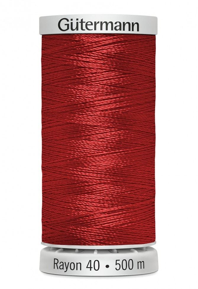 Gutermann No 40 Sulky Rayon Embroidery Thread 500M Rayon Thread Suitable For Embroidery - 1037 - 500 Metres