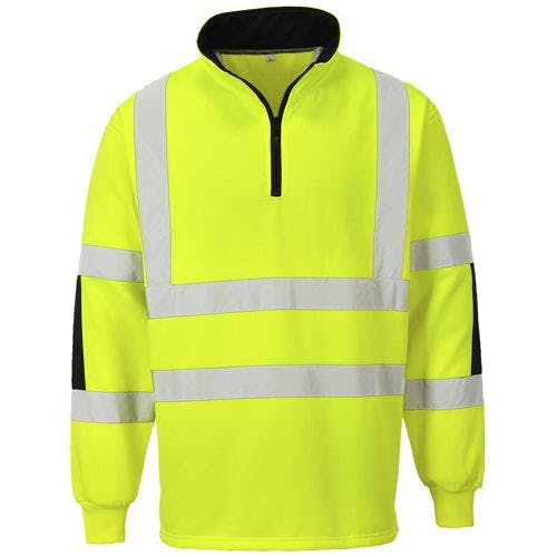 Coolandnew Yellow/Black Portwest B308 Xenon Hi Vis Top - S