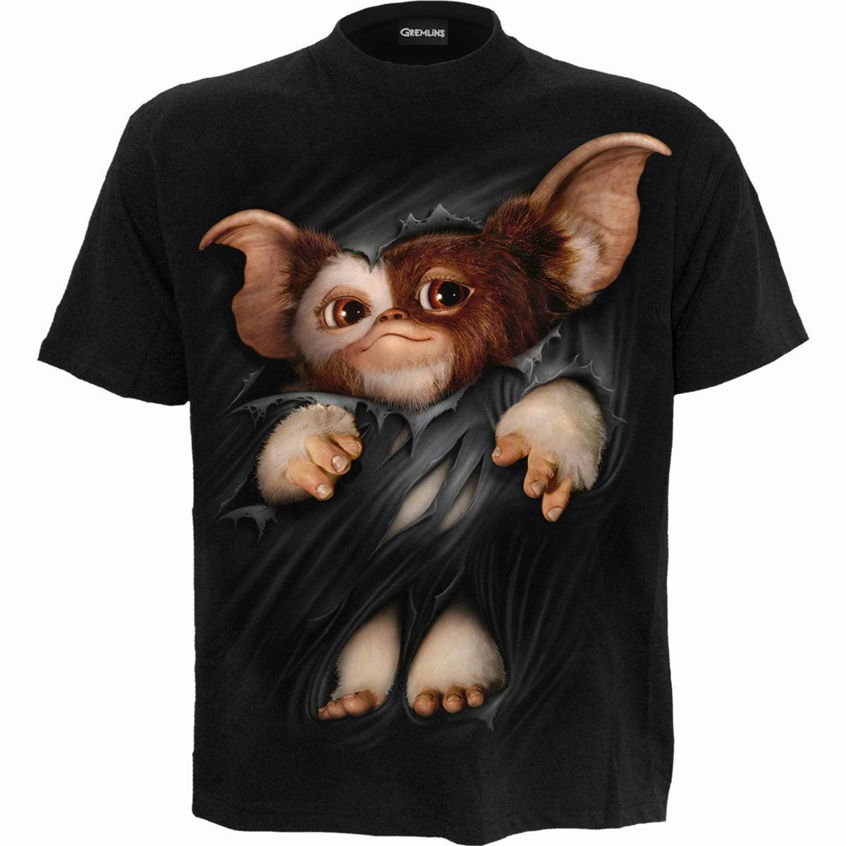 Spiral Direct Black Gremlins - Gizmo - Front Print T-Shirt - Xxl - Digital - Digital