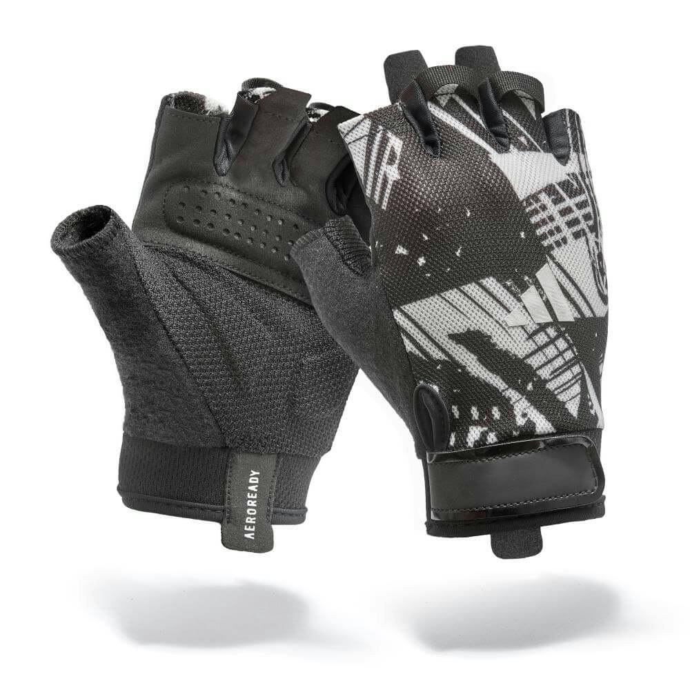 Adidas Grey Essential Training Gloves - L