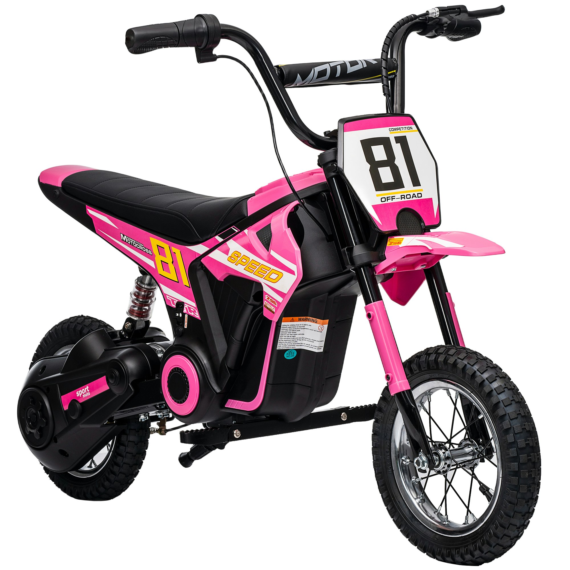 Aiyaplay Green 24V Battery Powered Ride On Motorcycle With Rear Suspension - 119L X 64W X 76.5H Cm