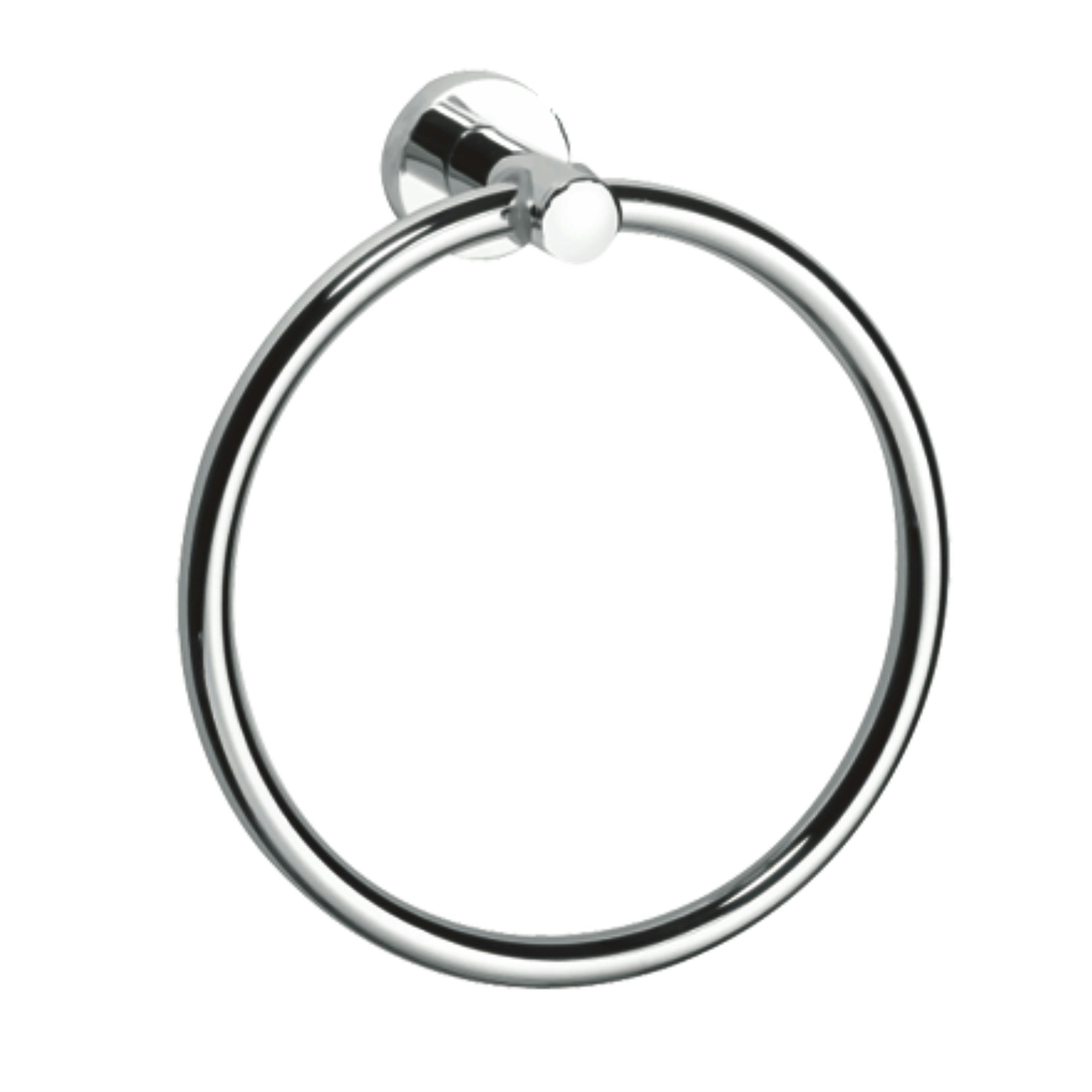 Rackhams Modernity Chrome Stainless Steel Wall Mounted Towel Ring