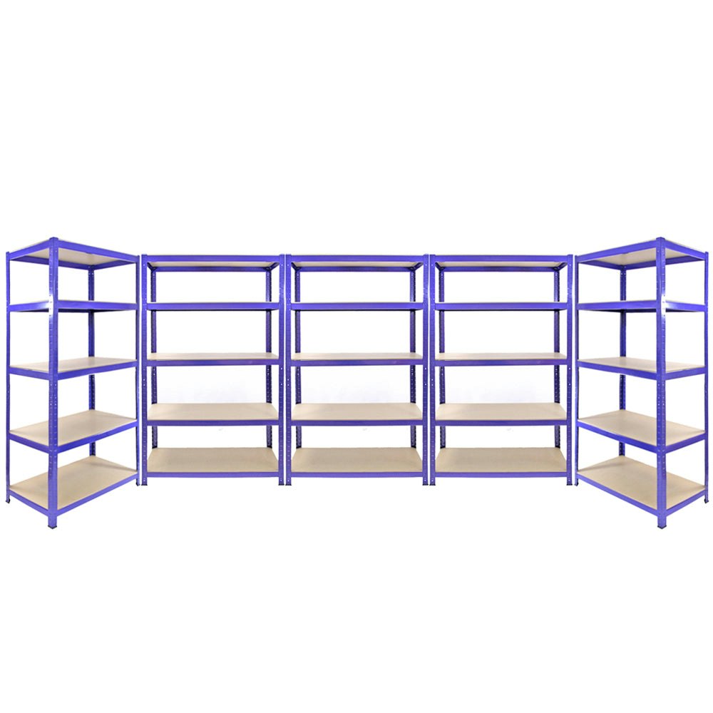 Rackhams Blue 3 X Q-Rax 120 X 50 X 180Cm & 2 X Racking 90 X 50 X 180Cm