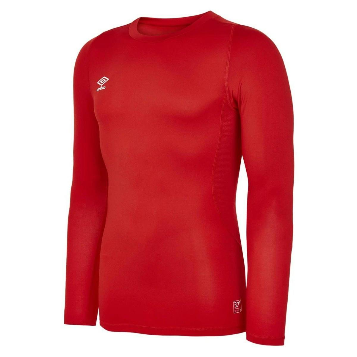 Umbro Childrens/Kids Core Long-Sleeved Base Layer Top - Vermillion - 7-8 Years - Vermillion - 97% Polyester/3% Elastane
