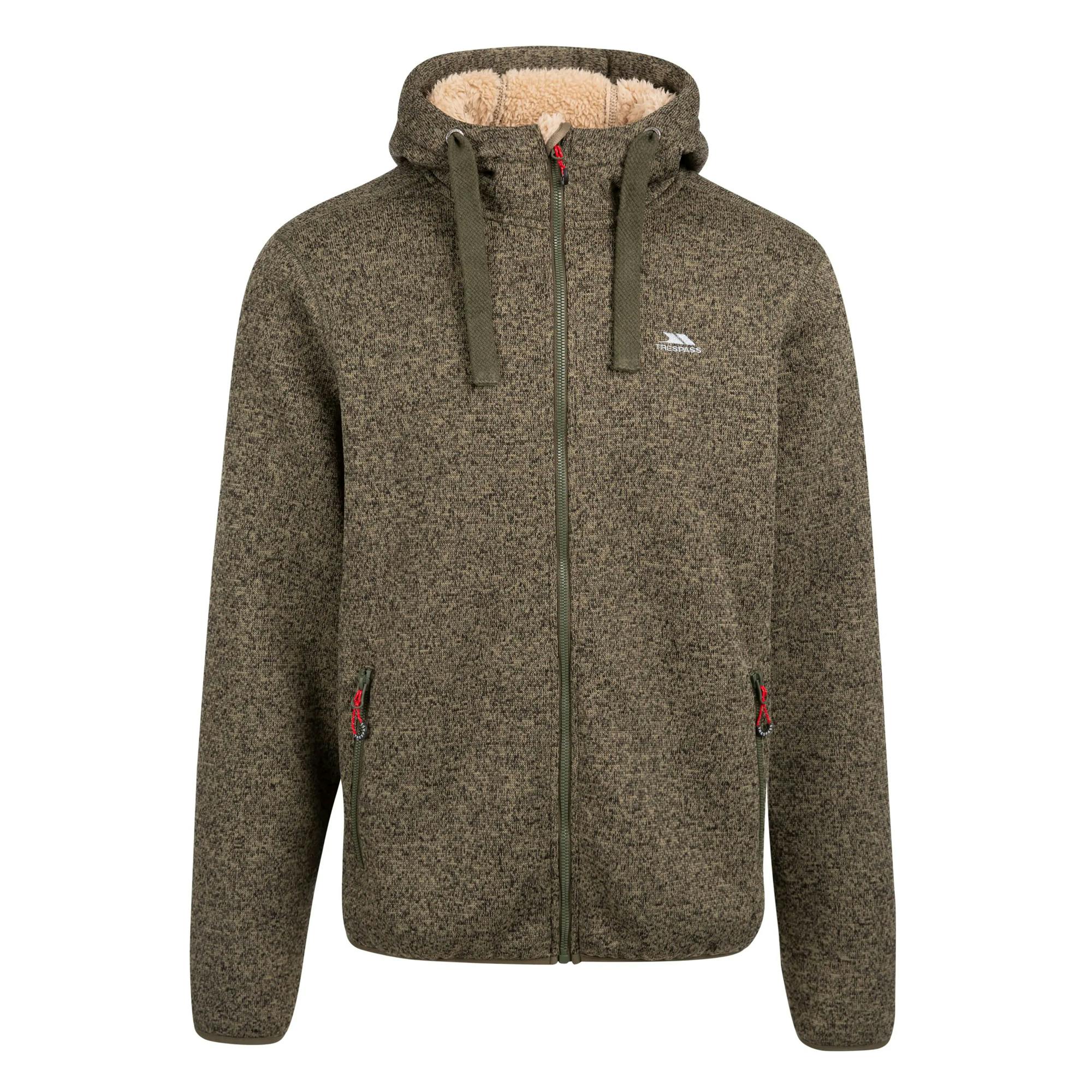 Trespass Men's Tableypipe Fleece Jacket - Ivy Marl - Xxl - Ivy Marl - 100% Polyester