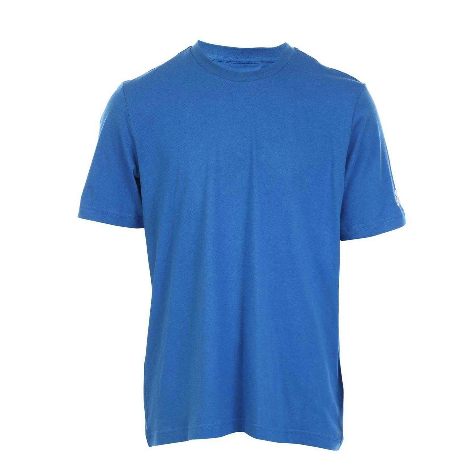 Adidas Men's Blue Blank T-Shirt - Xs - 100% Cotton