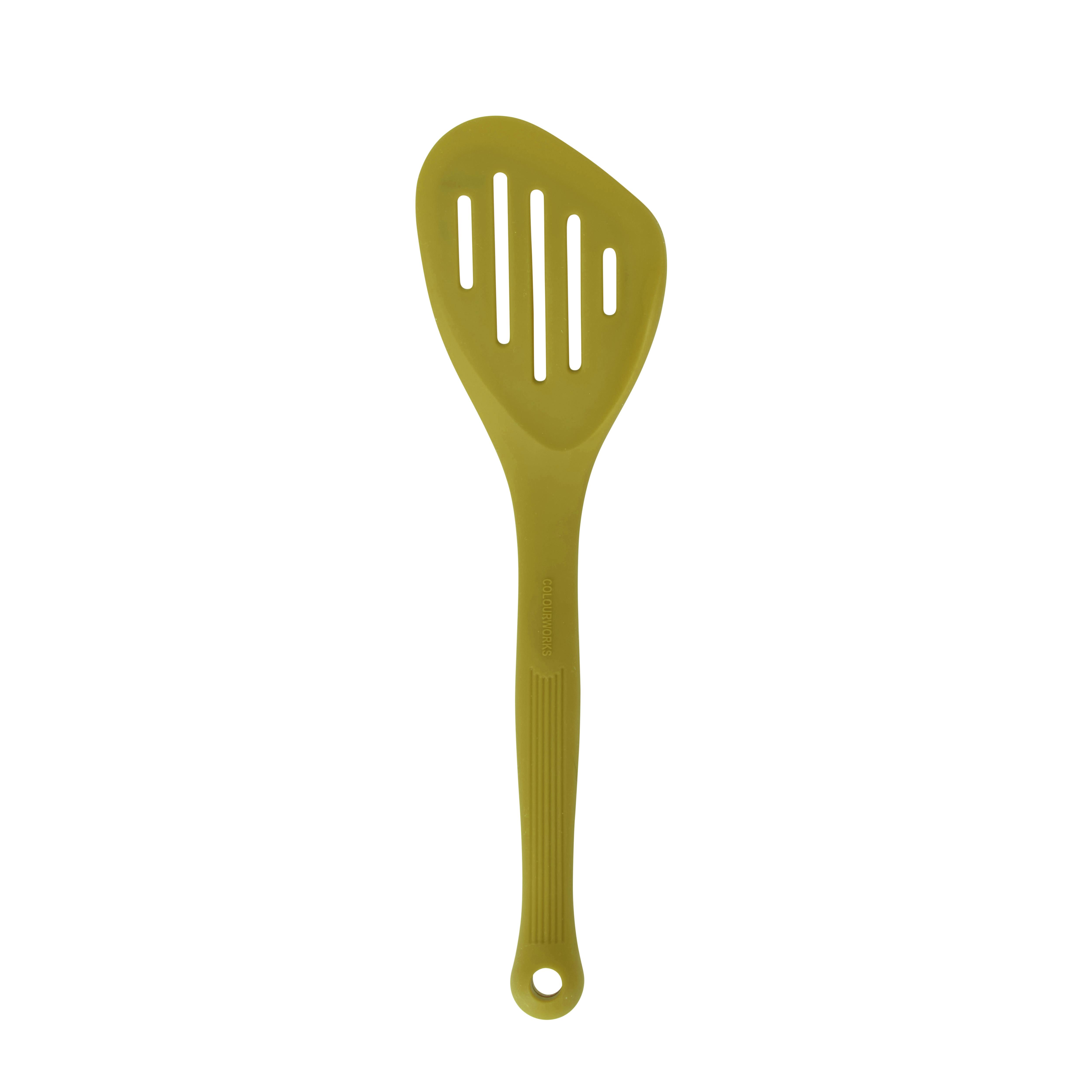 Colourworks Cw Slotted Turner 28Cm Silicone Green - Green - Image 4