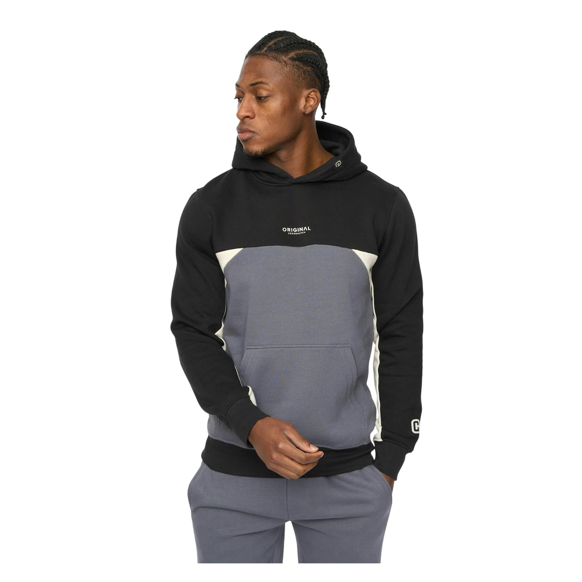 Crosshatch Men's Castlebay Hoodie - Slate - Xl - Slate - 60% Cotton/40% Polyester