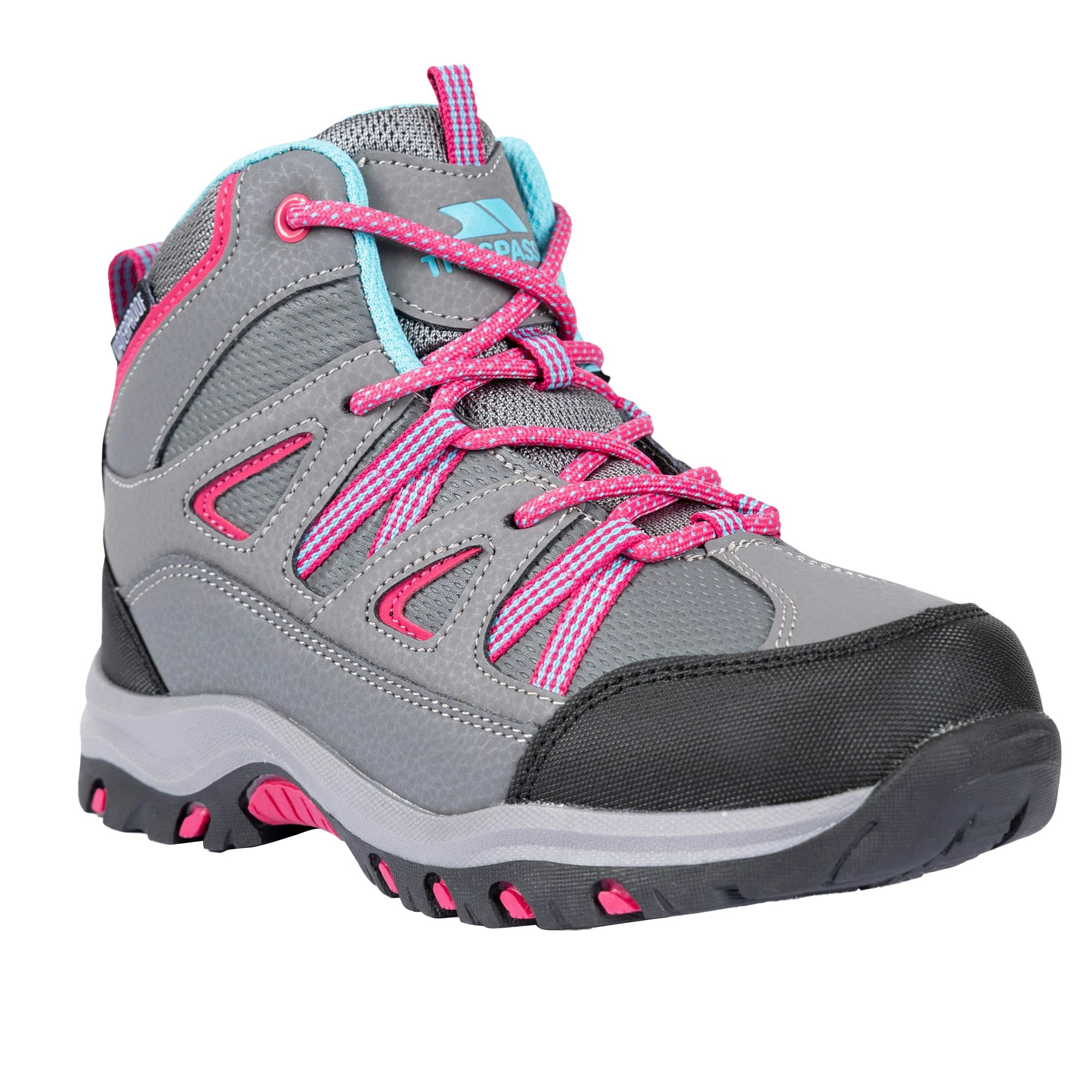Trespass Grey Childrens/Kids Gillon Ii Walking Boots - Size 11 Uk Child