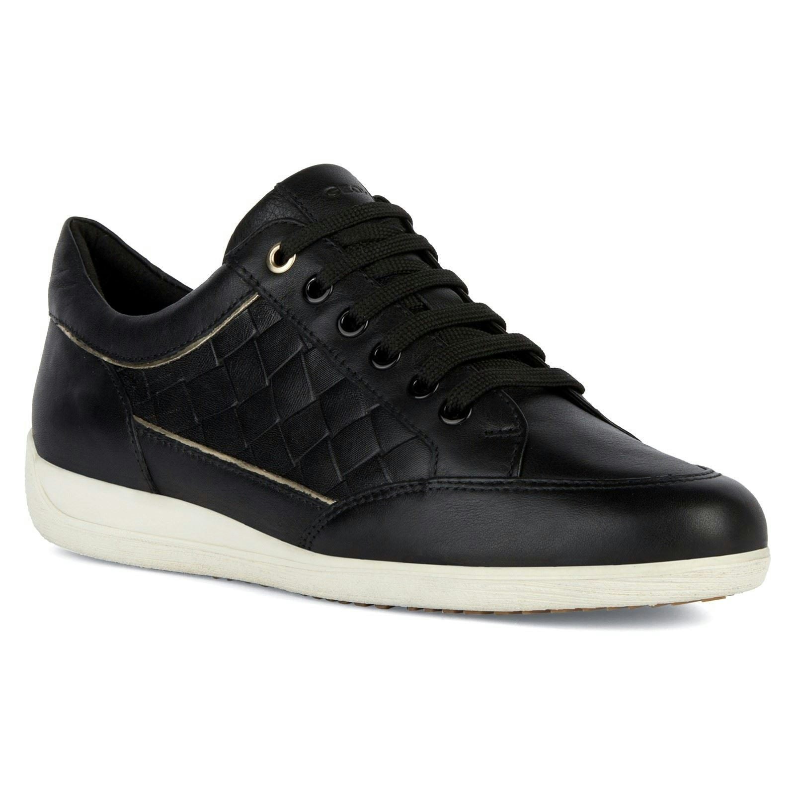 Geox Women's Black D Myria A Sneakers - Size 7.5