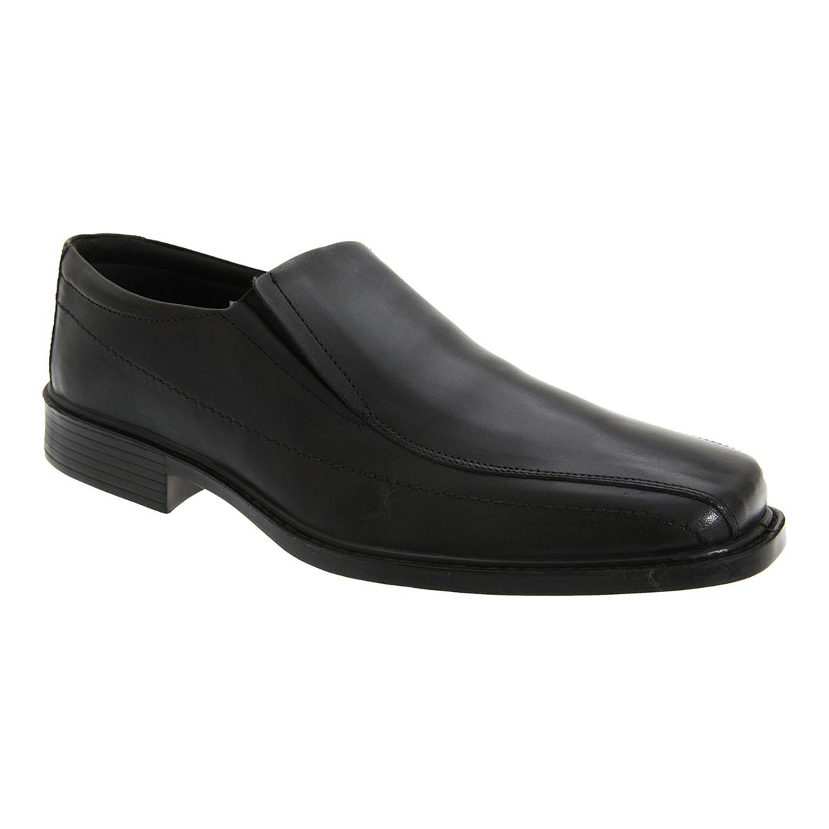 Roamers Men's Black Superlite Twin Gusset Leather Shoes - 11 Uk - 75% Leather/10% Pu/10% Textile/5% Foam