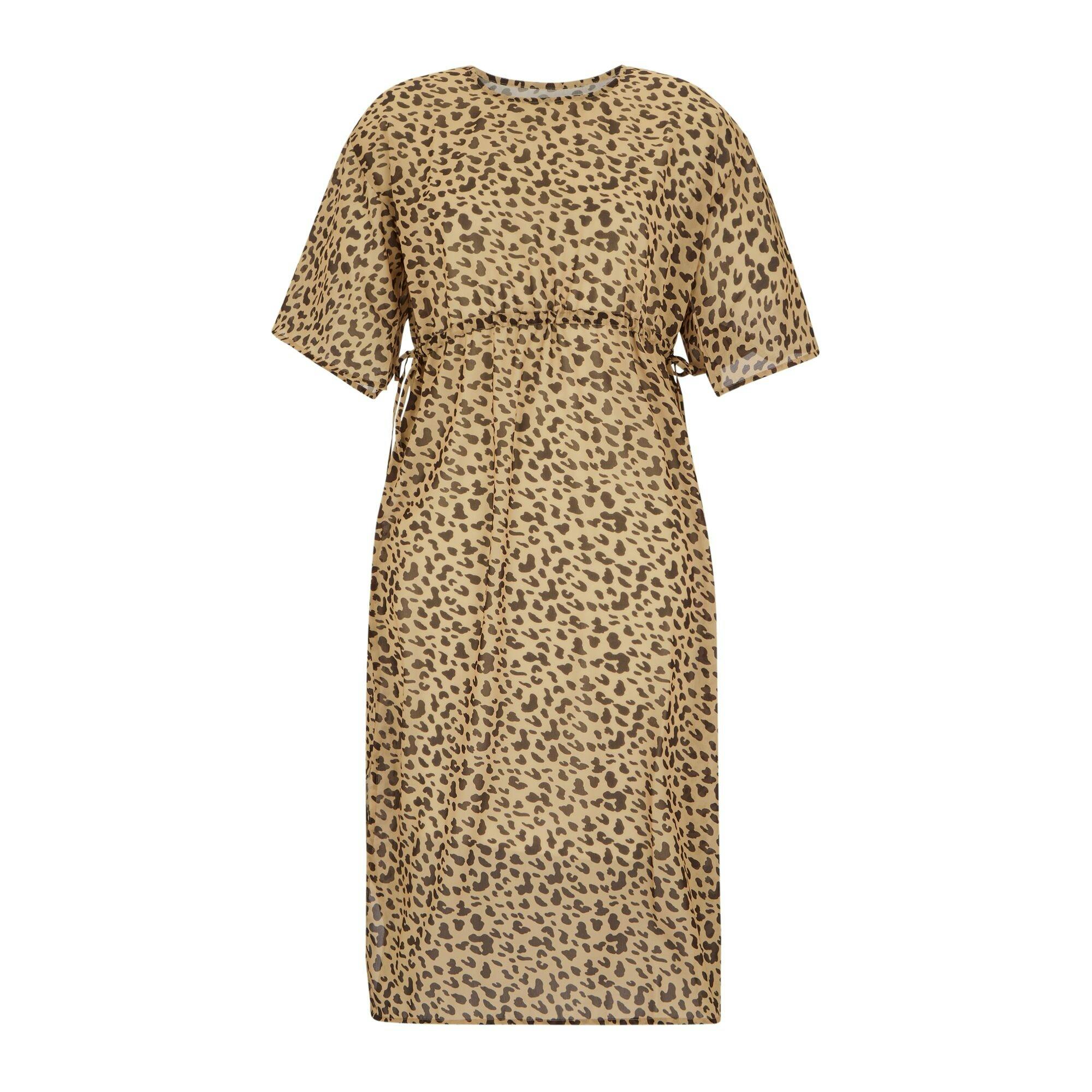 Regatta (12 Uk, Yellow/Brown) Womens/Ladies Avorno Abstract Leopard Print Kaftan - Image 2