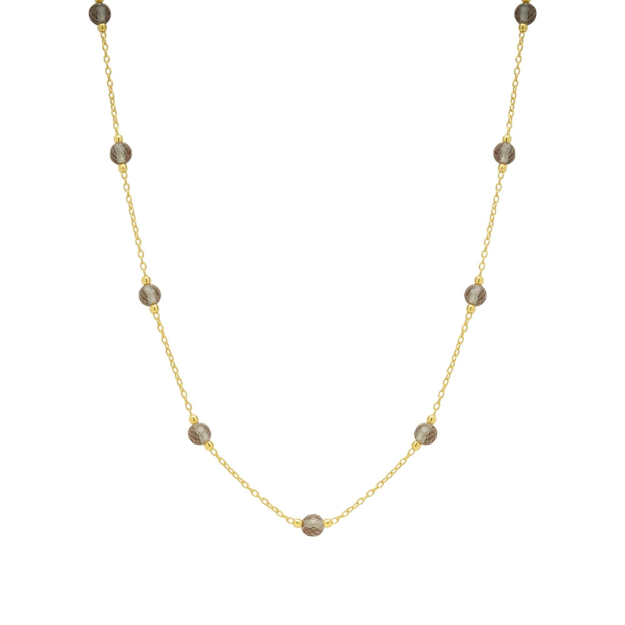 Spero London Silver Zultanite Beads Sterling Satellite Necklace
