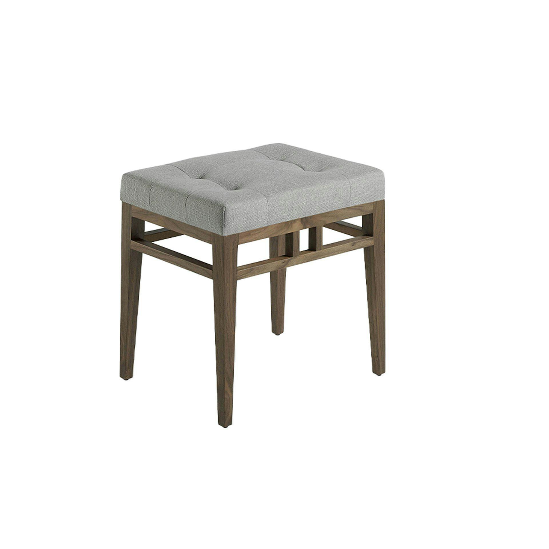 Angel Cerdá Grey Fabric Stool 5027