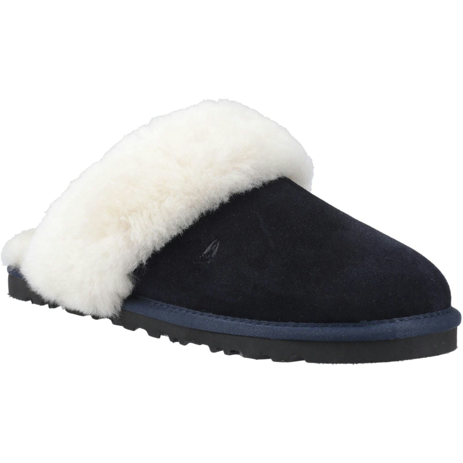 Hush Puppies Women's Samantha Suede Navy Slippers - Size 7