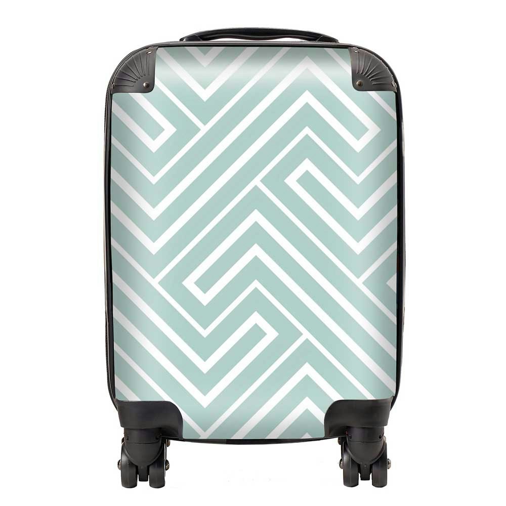 Warren Reed Geometric Modern Ornment Suitcase - Mini Cabin