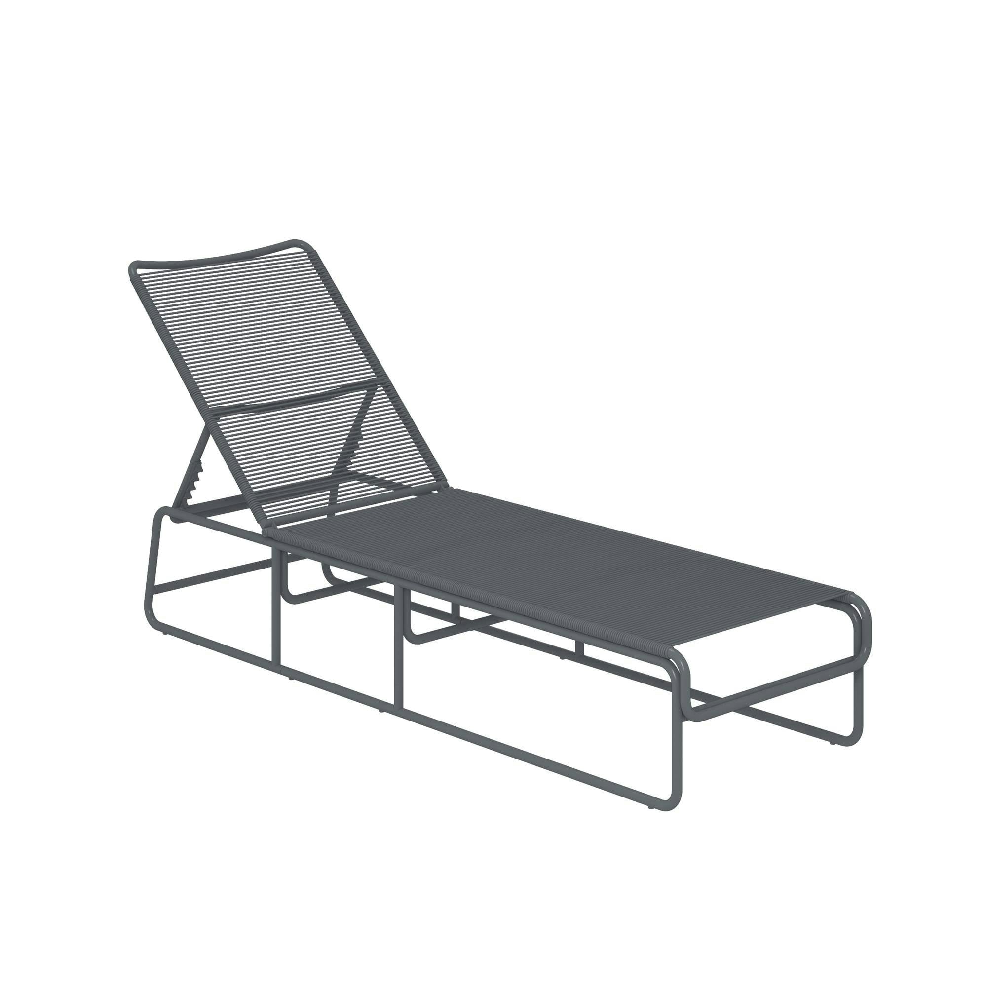 Rackhams Grey Cosmo Living Nyla Sun Lounger Charcoal