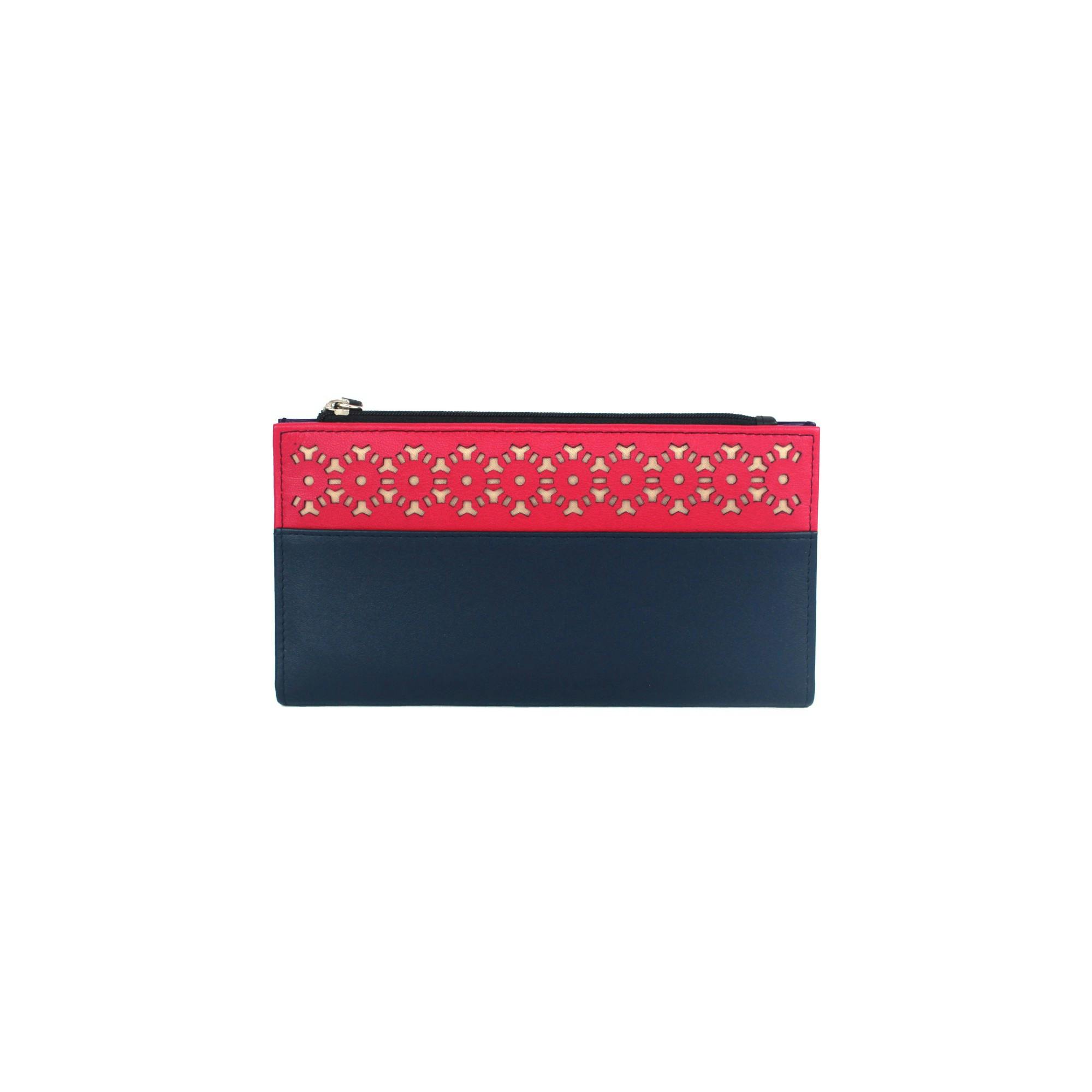 Eastern Counties Leather Women's Pink Karlie Contrast Panel Purse - Navy/ - One Size - Navy/ - 100% Leather