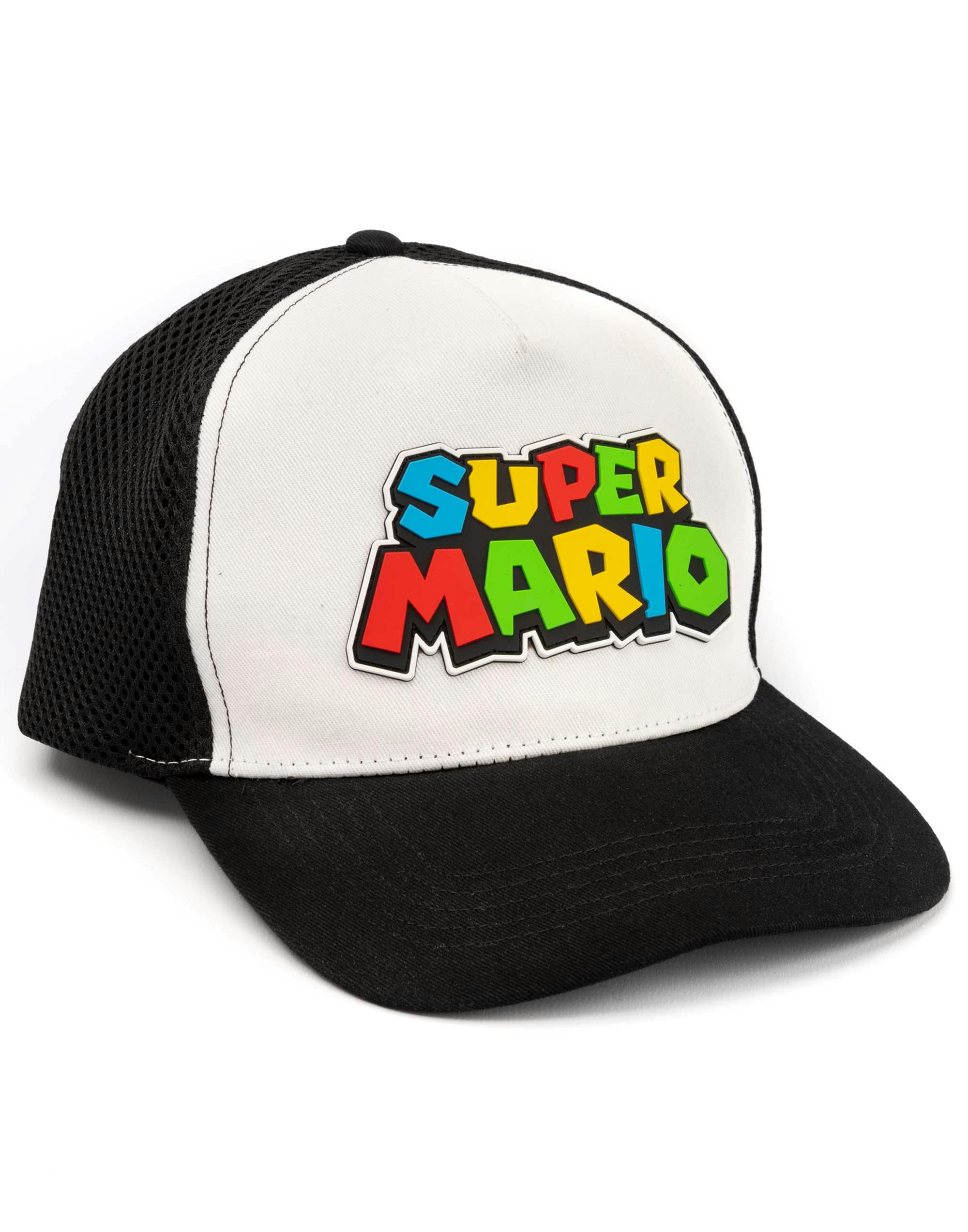 Vanilla Underground Boys Black Nintendo Super Mario Logo Adjustable Flat Cap (One Size)