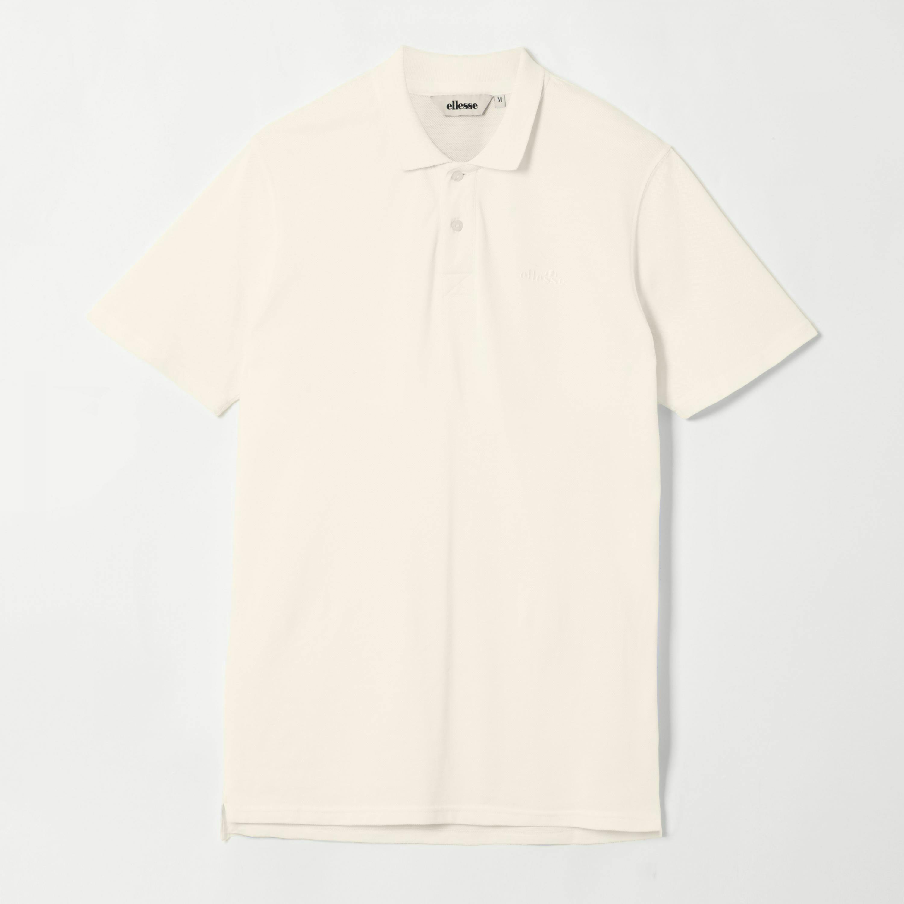 Ellesse Men's White Senago Polo Shirt - Off - S - Off - 52% Cotton/44% Polyester/4% Elastane