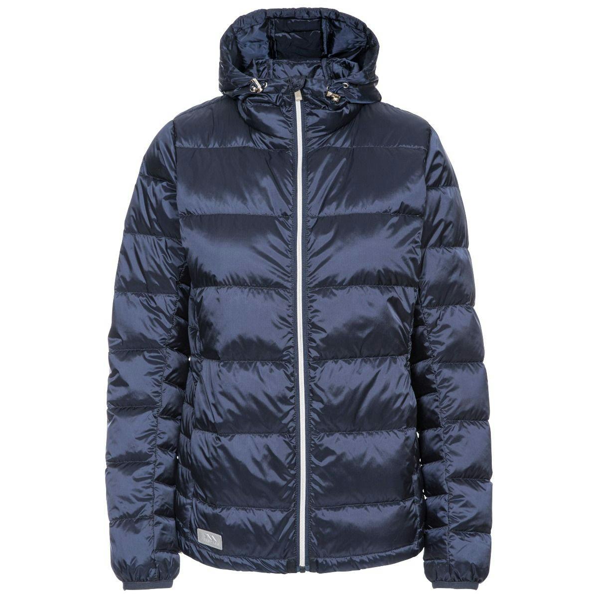 Trespass Women's Silver Bernadette Padded Down Jacket - Navy - Xxs - Navy - 100% Polyamide