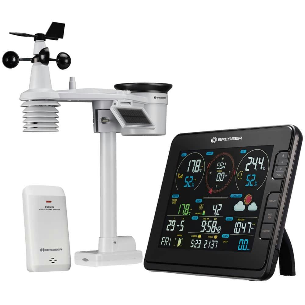 Bresser Black Professional 7-In-1 Wi-Fi Weather Station