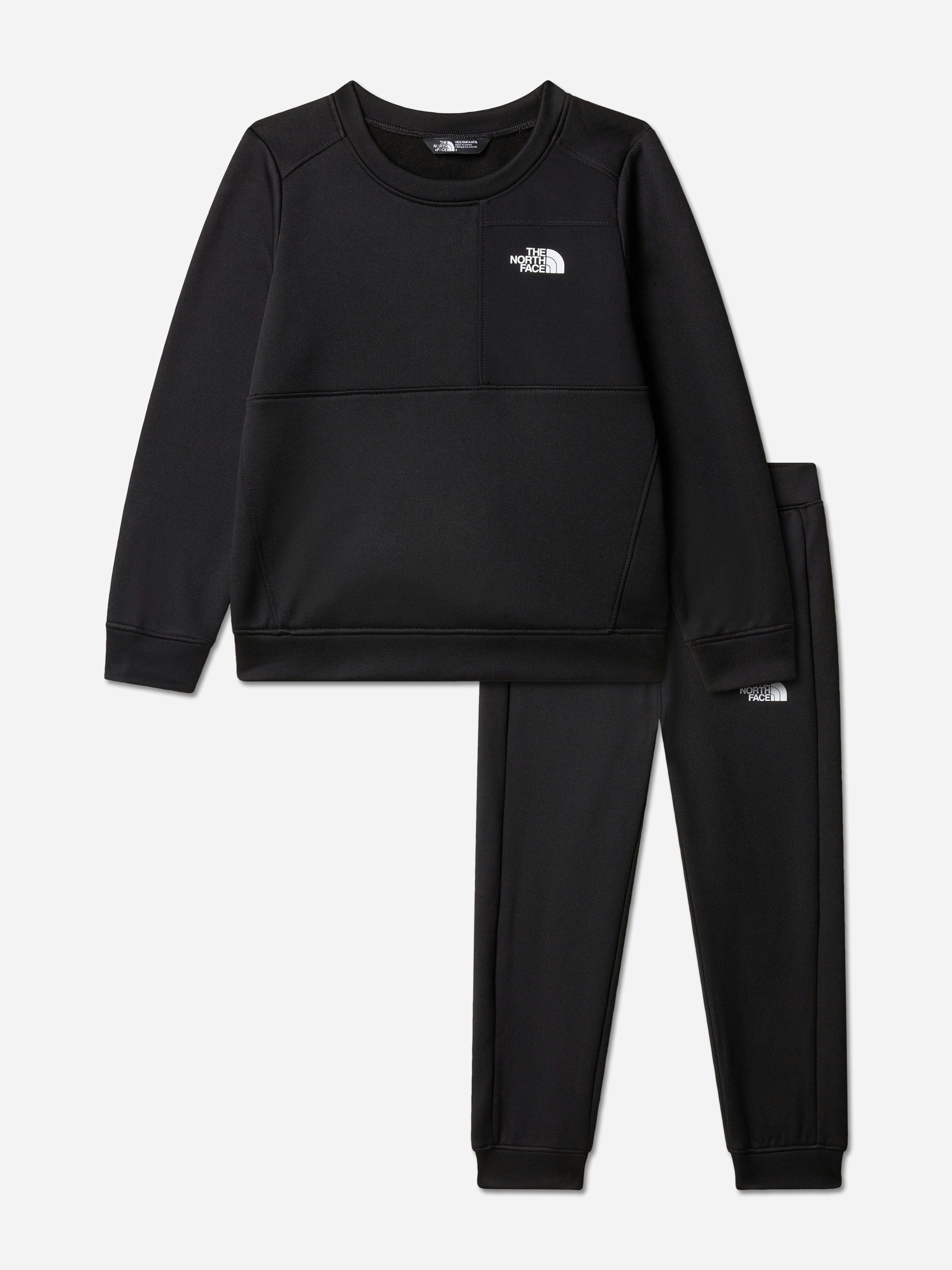 The North Face Boys Black Kids Performance Fleece Tracksuit In - 4 Yrs