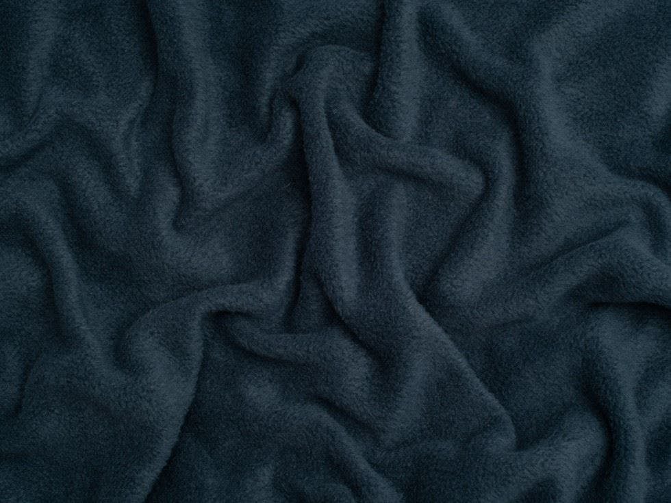 Minerva Light Core Range Polar Fleece Fabric - Plain Design Dressmaking Fabric, 150 Cm / 60" Wide - Per Metre - Navy